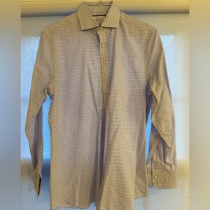 Charles Tyrwhitt Men's Blue Punk Checkered Shirt